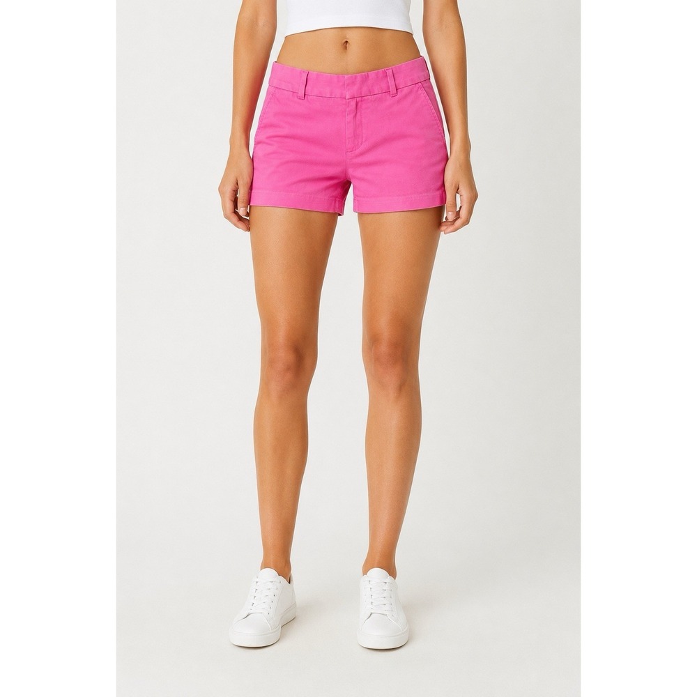 Banana Republic Milly Pink Chino Shorts Summer Coastal Cotton Size 6